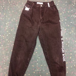 “Because I F*cking hate you” hand-painted jeans